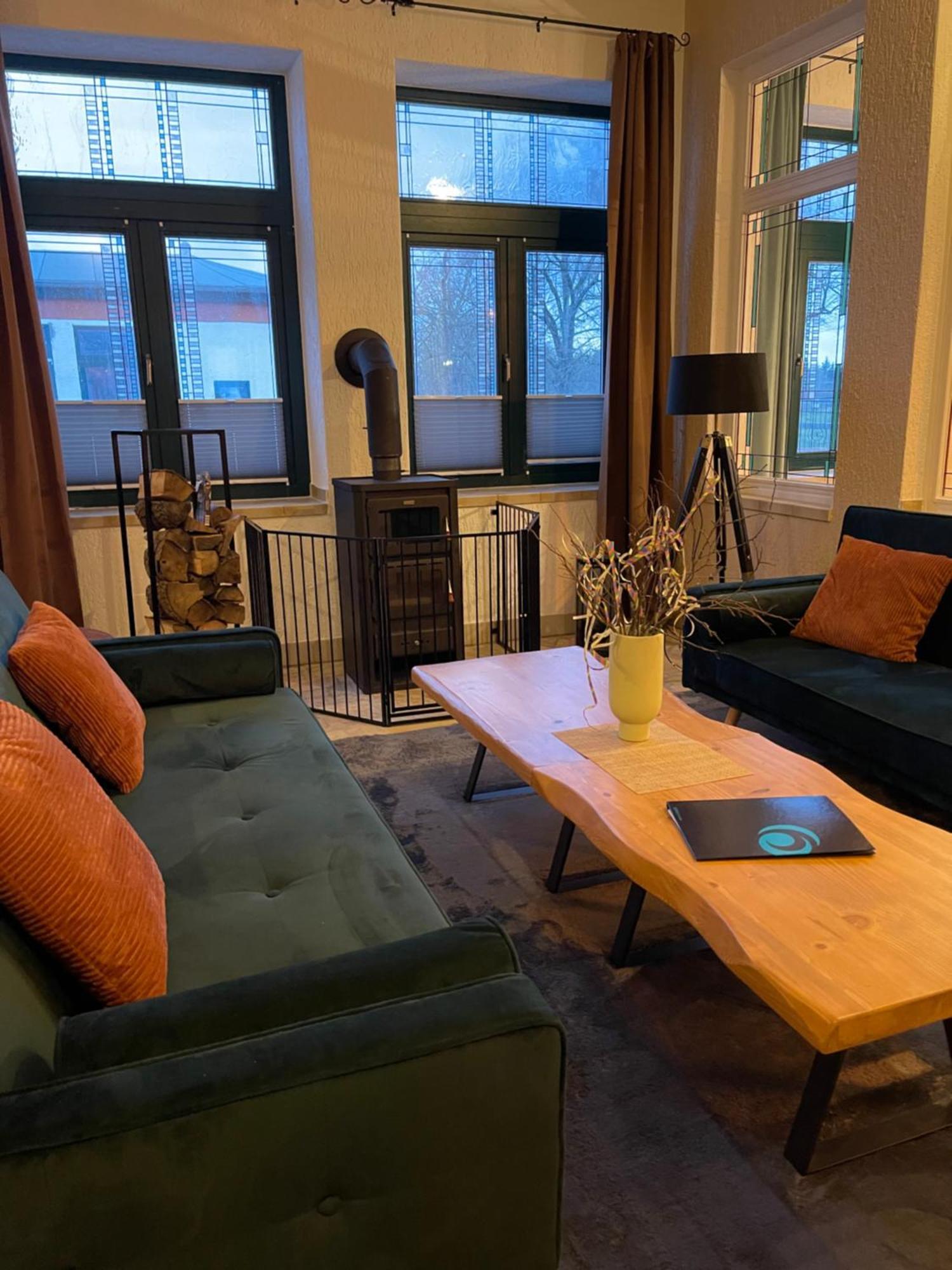 Ferienwohnung Mit Kamin Und Traumhafter Dachterrasse Mit Weitblick In Die Natur Neu Gaarz Buitenkant foto